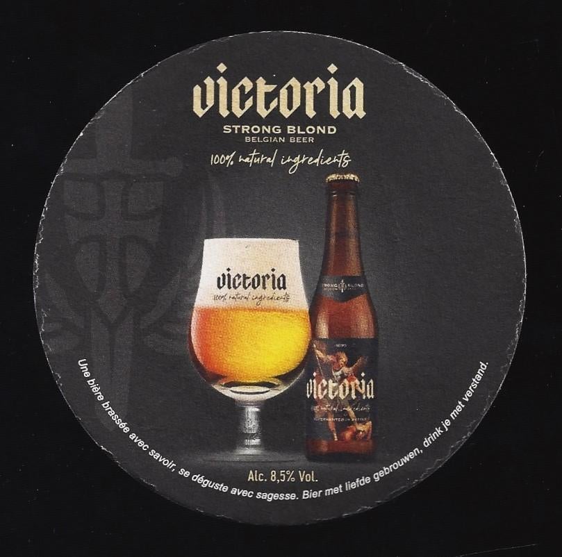Bierviltje - Victoria Strong Blond - NIEUW, Verzamelen, Biermerken, Ophalen of Verzenden, Nieuw, Viltje(s), Overige merken