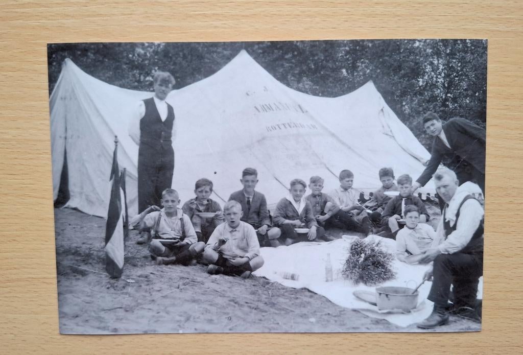 Foto jeugdvereniging Immanuel Rotterdam - 1920, Verzenden, Foto, Nieuw, Voor 1940