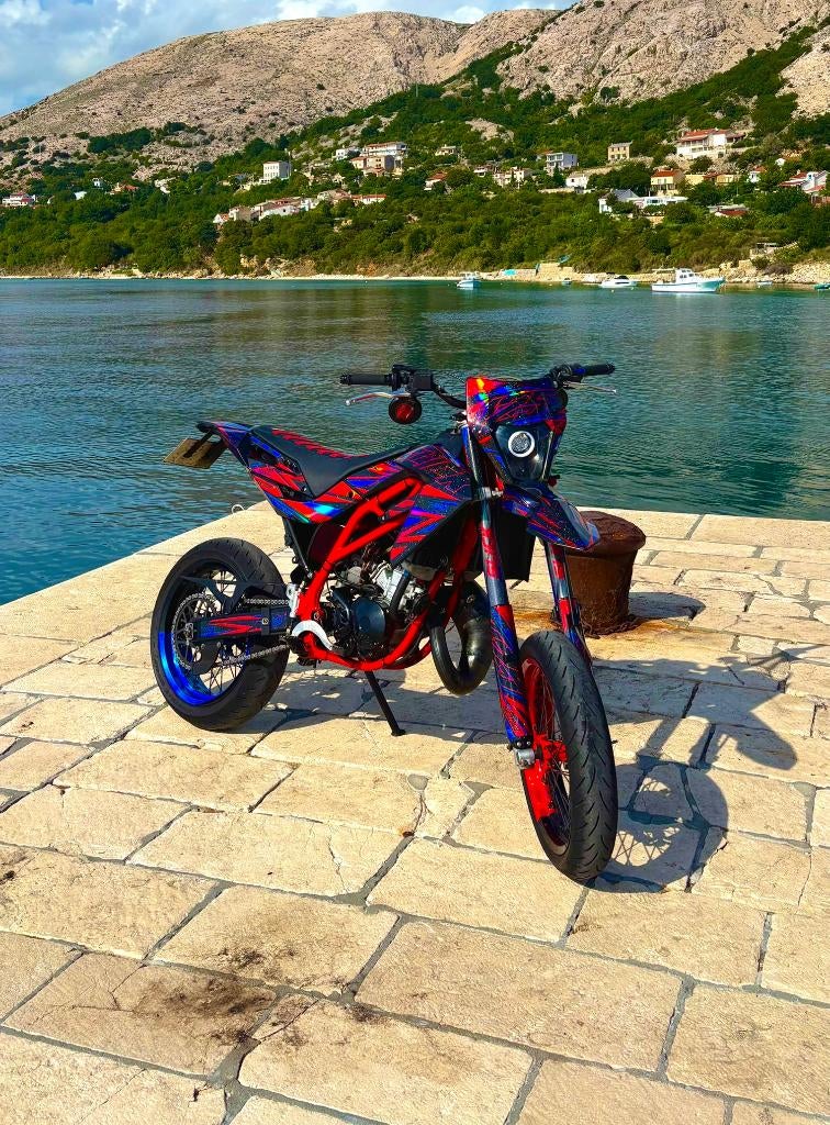 Supermoto 2T Aprilia SX 125 (140cc), Motoren, Sportuitlaat, Gebruikt, Particulier, 125 cc