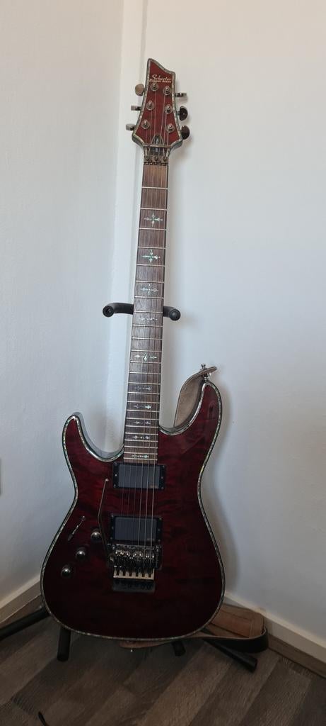 Schecter hellraiser bhc c1 fr LINKSHANDIG, Ophalen, Zo goed als nieuw, Solid body, Overige merken