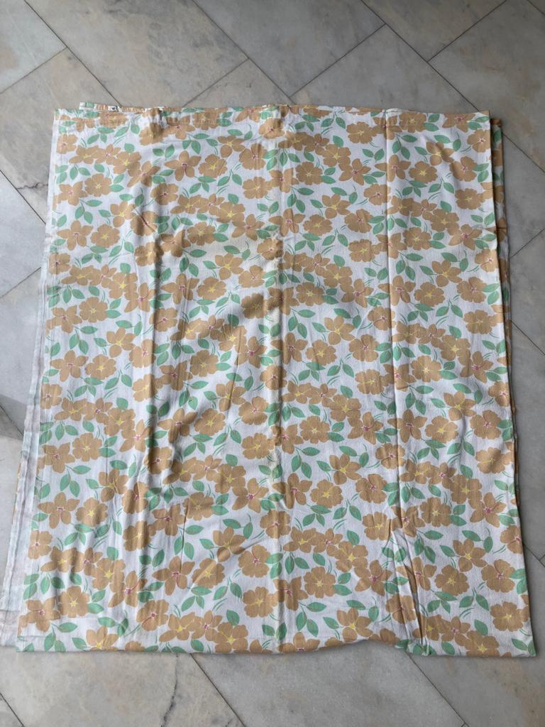 Laken met bloemmotief , Huis en Inrichting, Slaapkamer | Beddengoed, Gebruikt, Overige kleuren, Overige typen, Tweepersoons