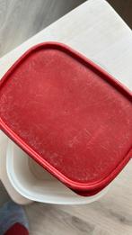 Tupperware bakje 850 ml, Ophalen of Verzenden, Gebruikt, Rood, Bak of Kom