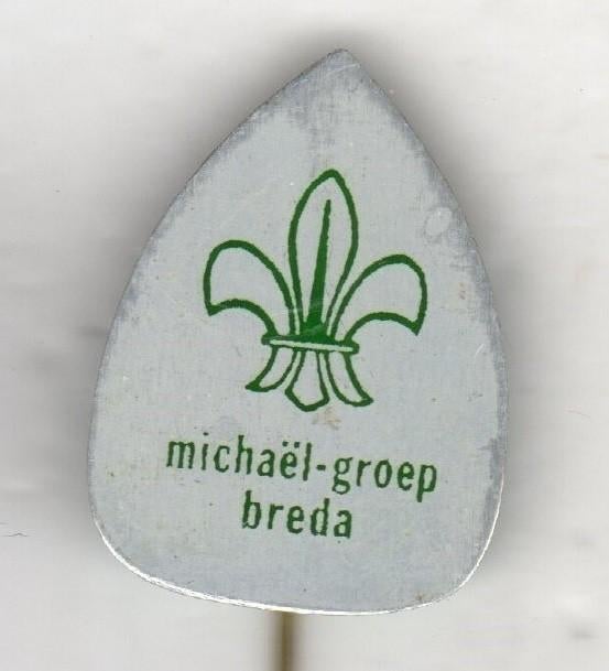 Speldje SCOUTING MICHAEL GROEP BREDA (A8), Verzamelen, Speldjes, Pins en Buttons, Ophalen of Verzenden, Gebruikt, Overige onderwerpen