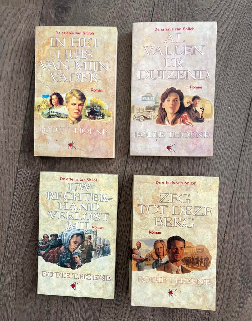 De Erfenis van Shiloh - Bodie Thoene (4-delige serie), Boeken, Ophalen of Verzenden, Gelezen, Nederland