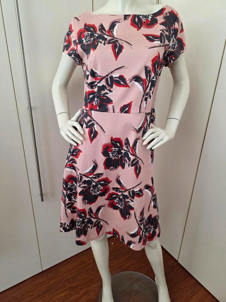 VERA MONT JURKJE MT 42, Kleding | Dames, Jurken, Zo goed als nieuw, Maat 42/44 (L), Roze, Knielengte, Ophalen of Verzenden