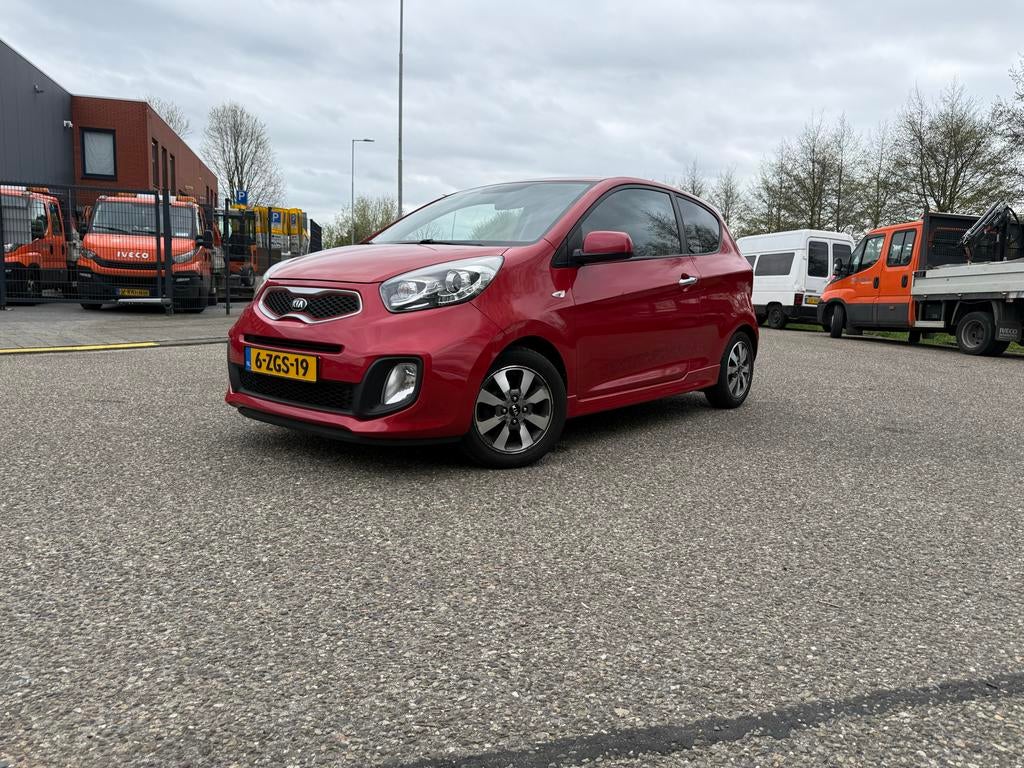 Kia Picanto 1.0 Cvvt 3drs APK/Airco/Leer/Elec. Ramen/2e eig, Auto's, Voorwielaandrijving, 400 kg, 24 km/l, Handgeschakeld