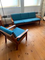 Deens design Glostrup Juul Kristensen,’60 teak nieuw bekleed, Ophalen, Zo goed als nieuw, Hout, Deens '60 design mid century Juul Kristensen Glostrup
