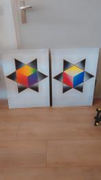 “Prismatische variaties A & B" Zeefdruk Frans Niesen, Ophalen