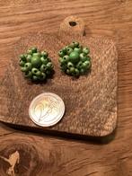 Vintage oorbellen, Ophalen of Verzenden, Gebruikt, Groen, Overige materialen