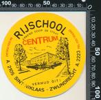 Sticker: Rijschool Centrum - Sint Niklaas - Zwijndrecht, Ophalen of Verzenden, Zo goed als nieuw, Bedrijf of Vereniging