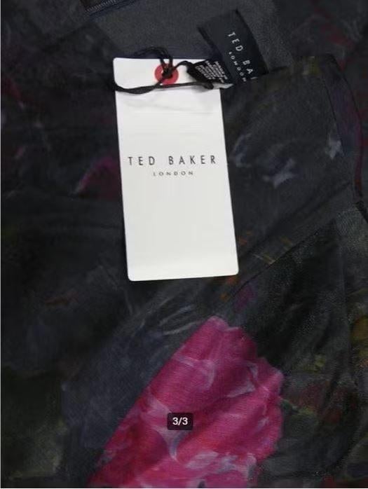 Ted Baker - Prachtige chiffon blouse maat 0/34 - Nieuw €145, Kleding | Dames, Zwart, Nieuw, Ophalen of Verzenden, X