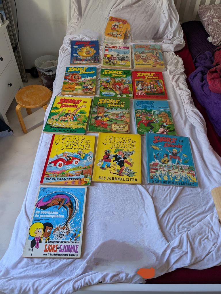 Setje SJORS en SJIMMIE Albums Frans Piët. Jan Steeman, Boeken, Stripboeken, Meerdere stripboeken, Ophalen of Verzenden, Gelezen