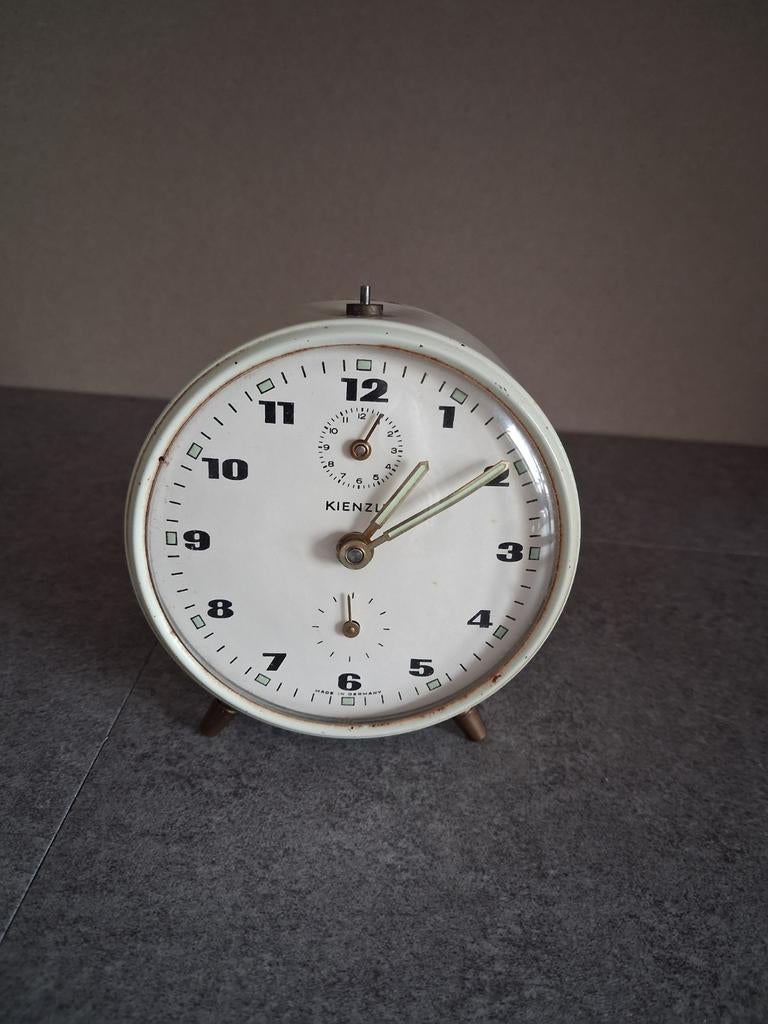 Vintage Kienzle Wekker - Klassiek Design, Antiek en Kunst, Antiek | Klokken, Ophalen of Verzenden