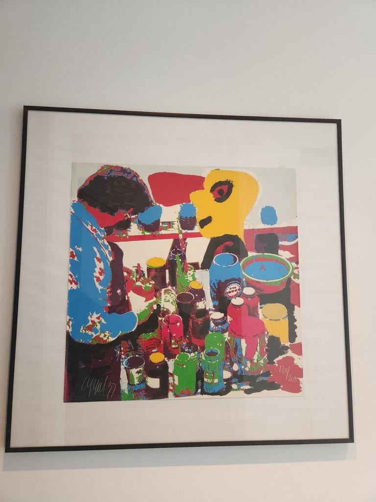 Karel appel 130/300 met de hand gesigneerd, Ophalen of Verzenden