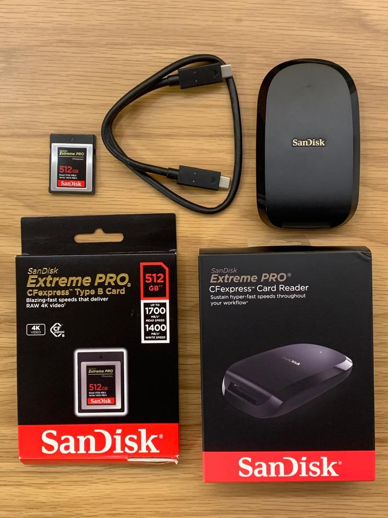 SanDisk Extreme Pro 512GB CFexpress Type-B en kaart reader, Ophalen of Verzenden, Nieuw, Overige Merken