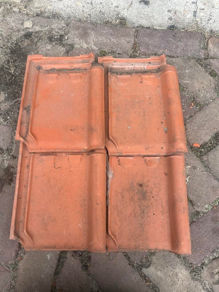 Rode Tuile du Nord dakpannen, Ophalen, Gebruikt, Steen of Klei, 15 m² of meer