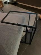 Ikea Vittsjö bijzettafel / laptop houder, Gebruikt, Metaal of Aluminium, 60 cm of meer, Rechthoekig