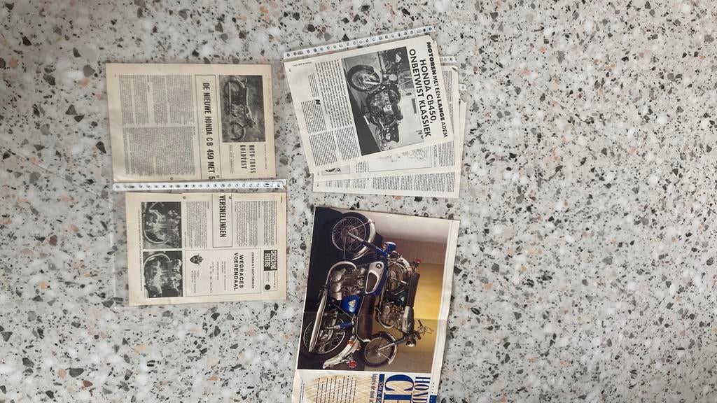 HONDA cb 450 folders (3 verschillende), Motoren, Ophalen of Verzenden, Honda
