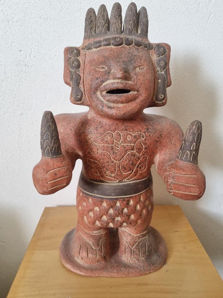 maya cultuur beeld ( terracotta ), Ophalen of Verzenden