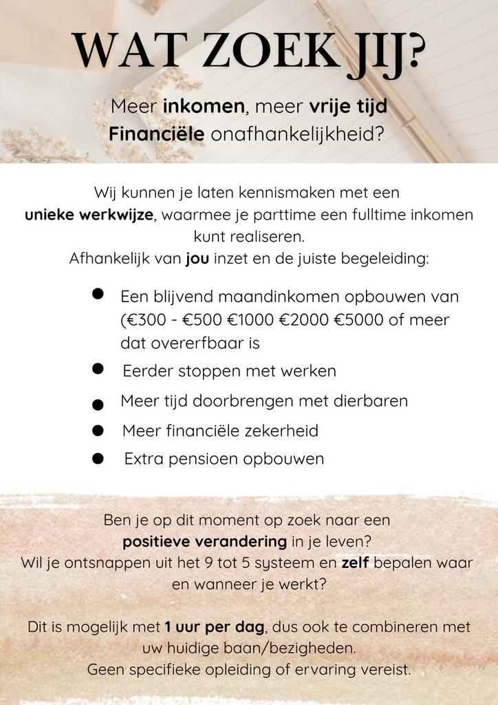 Flexibel thuiswerken - bouw een extra inkomen op, Vacatures, Vacatures | Thuiswerk, Overige niveaus, Overige vormen