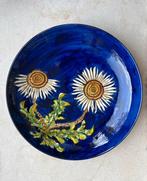 Graft Keramiek Wandbord met Distels, Diepblauw, Antiek en Kunst, Ophalen of Verzenden