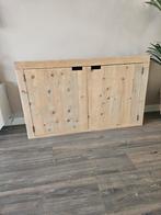 Stevig houten dressoir/kastje - 125cm breed, 100 tot 150 cm, Ophalen of Verzenden, Landelijk, 25 tot 50 cm