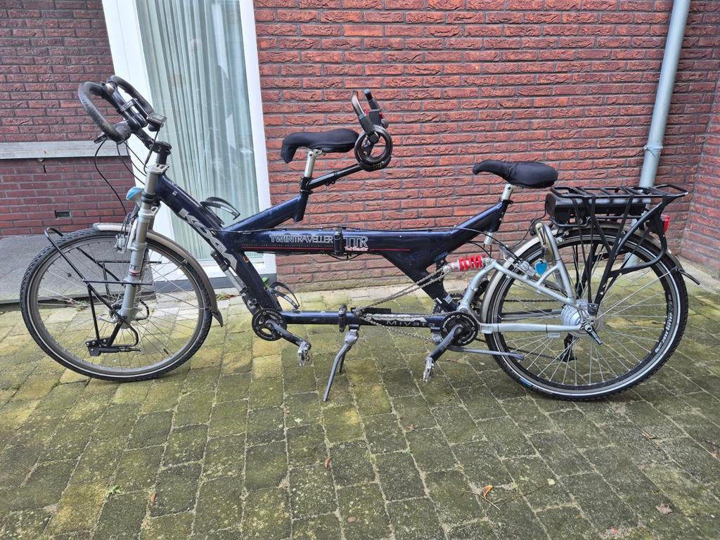 Koga TwinTraveler Opvouwbare Elektrische Tandem, Ophalen, Gebruikt, Opvouwbaar, 55 cm of meer