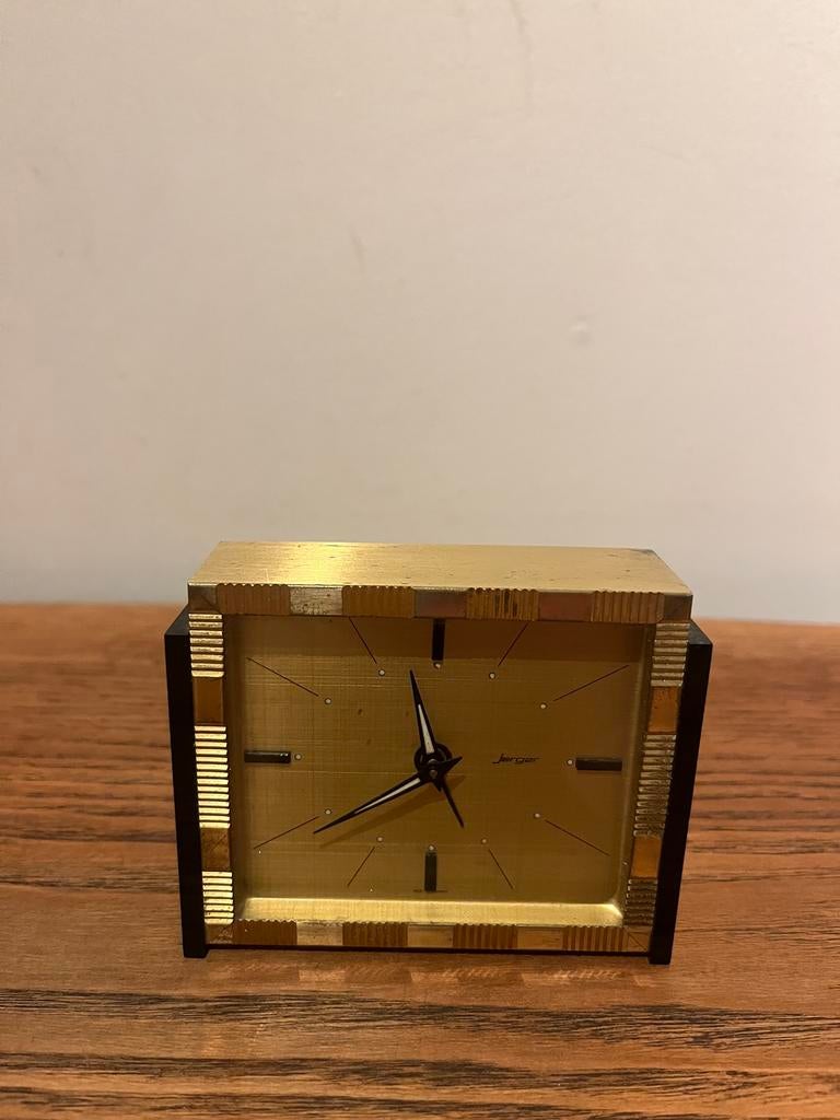 Vintage Jerger tafelklok, Antiek en Kunst, Ophalen of Verzenden