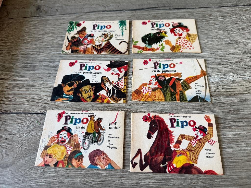 Pipo Boekjes van Honig, de Complete Serie. 6 Boekjes., 5 of 6 jaar, Fictie algemeen, Jongen of Meisje, Ophalen of Verzenden
