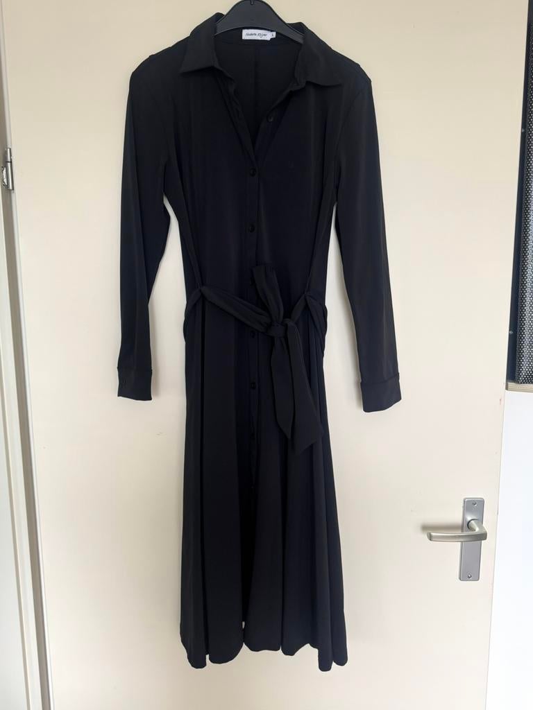 Terstal Nicolette Kluijver jurk zwart travelstof maat L, Kleding | Dames, Verzenden, Zwart, Maat 42/44 (L), Zo goed als nieuw
