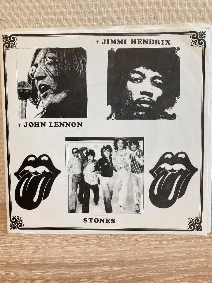 John Lennon - Jimi Hendrix - Rolling Stones split 7inch, Cd's en Dvd's, Vinyl Singles, Zo goed als nieuw, Maxi-single, Pop, 7 inch