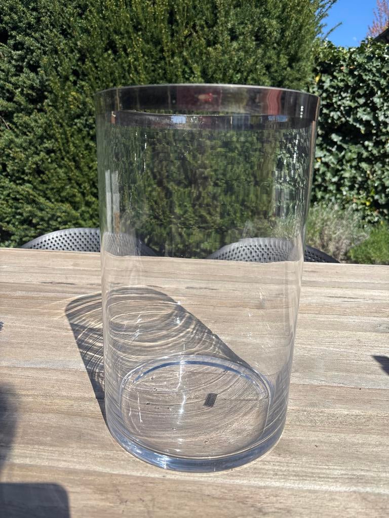 Lifestyle windlicht / vaas met zilveren rand, Huis en Inrichting, Woonaccessoires | Vazen, Ophalen, Gebruikt, Overige kleuren