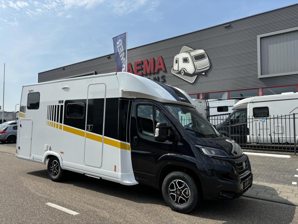 Frankia Now 7.0L Enkele bedden, garage, automaat, Caravans en Kamperen, Campers, Ringverwarming, Fiat, Koelkast, Bedrijf