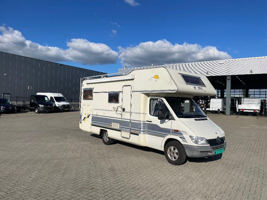 Camper Mercedes Sprinter T.E.C. Rotec, Nieuwe APK, off-grid, Chemisch toilet, Koelkast, Alkoof, Ringverwarming