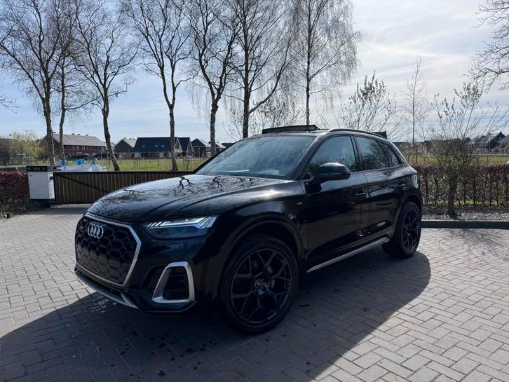 Audi Q5 55 TFSIe Hybride S-Line Panoramdak Trekhaak Camera !, Auto diversen, Schadeauto's, Audi, Automaat, Hybride Elektrisch/Benzine
