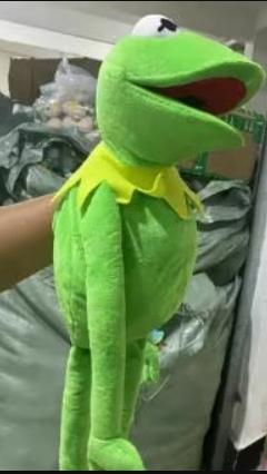 Kermit de Kikker grote knuffel handpop (60cm), Ophalen of Verzenden, Nieuw, Kikker