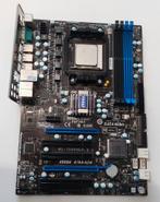 MSI 870A-G54 AM3 + Athlon II x2 250, Gebruikt, DDR3, Ophalen of Verzenden, Socket AM3
