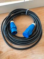 Camping stroomkabel, 15 meter met aansluitstukken, Ophalen of Verzenden, Gebruikt