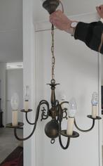 Koperen hanglamp met 5 armen, Ophalen, Gebruikt