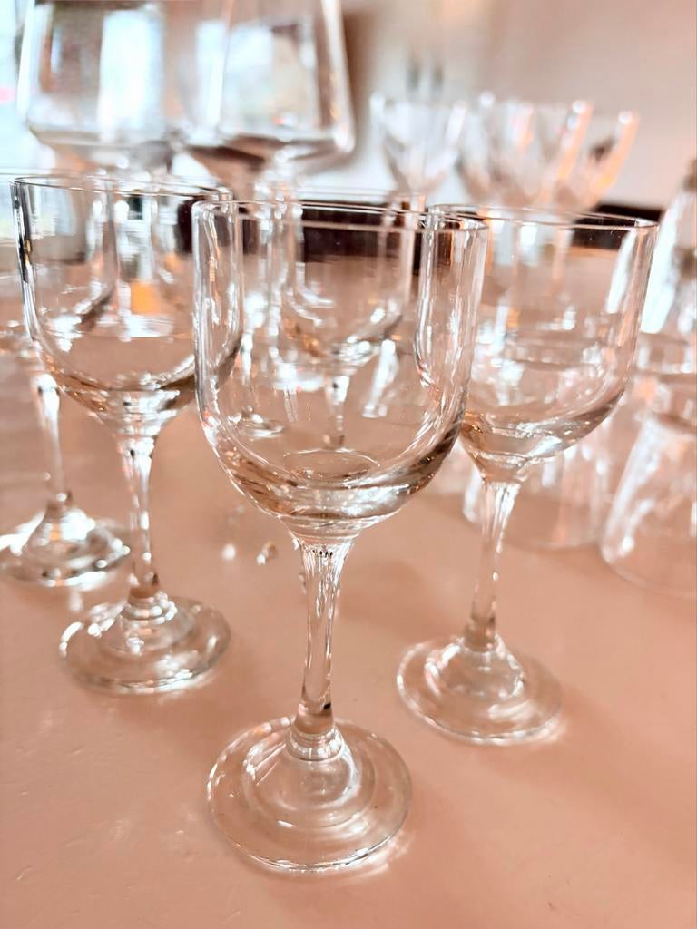 6x Limoncello glazen, Ophalen of Verzenden, Zo goed als nieuw, Glas, Glas of Glazen