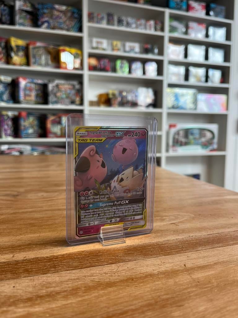 2019 Pokémon Togepi & Cleffa & Iglybuff GX#143 RAW, Ophalen of Verzenden, Zo goed als nieuw