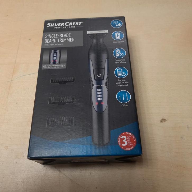 SilverCrest Single-Blade Baardtrimmer - Nieuw in doos, Witgoed en Apparatuur, Persoonlijke-verzorgingsapparatuur, Nieuw, Scheren en Epileren