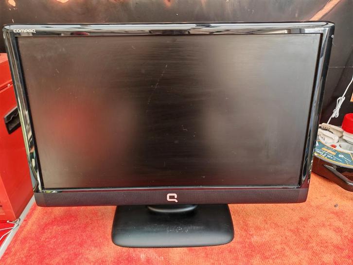 Compaq Monitor - Zwart, Gebruikt, Computers en Software, Monitoren, Gebruikt, 60 Hz of minder, LED, HD, 5 ms of meer, Ophalen of Verzenden