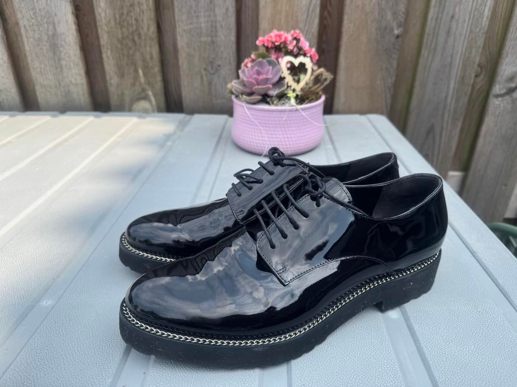 *Luca Grossi* Gave veterschoenen van lakleer mt 42 Nieuw!, Schoenen met lage hakken, Zwart, Ophalen of Verzenden, Zo goed als nieuw