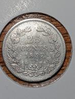 25 cent 1897 ZFr, Zilver, 25 cent, Ophalen of Verzenden, Koningin Wilhelmina