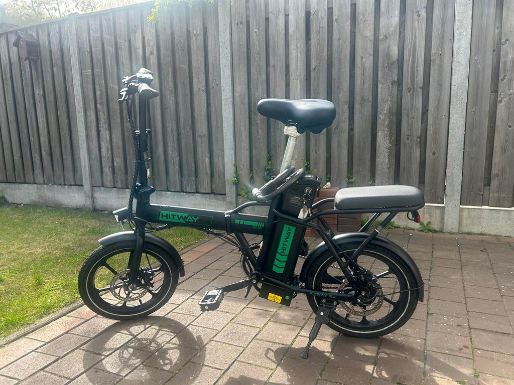 HITWAY elektrische vouwfiets, Fietsen en Brommers, Elektrische fietsen, Zo goed als nieuw, Minder dan 47 cm, 30 tot 50 km per accu