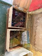 Gekleurd mozaïekglas/ glas in lood, Ophalen