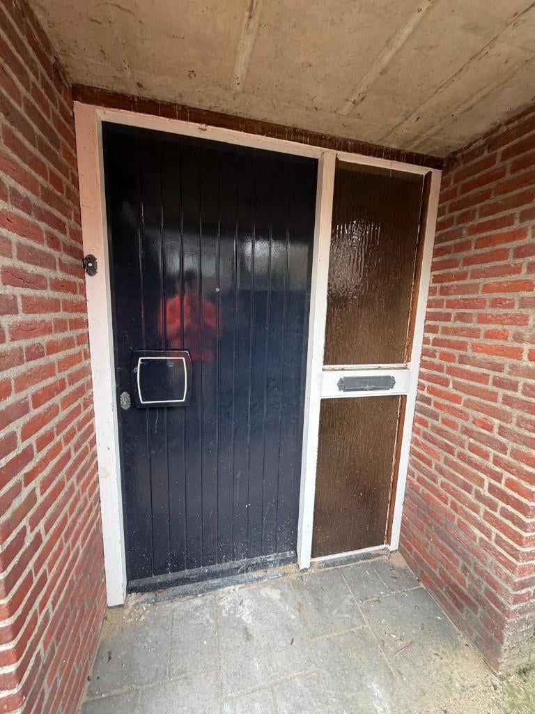 Hardhouten voordeur, Doe-het-zelf en Verbouw, Deuren en Horren, Ophalen, 80 tot 100 cm, 200 tot 215 cm, Hout