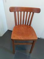 Vintage houten cafestoel 2x, Ophalen, Gebruikt, Twee, Bruin