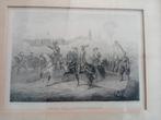 Antieke gravure Het beleg van Den Bosch, Reckleben ingelijst, Ophalen of Verzenden